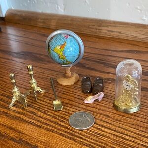Miniature Globe and Accessories Set